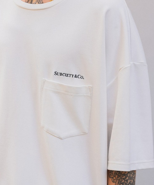 Subciety（サブサエティ）の「PONTE TEE（Tシャツ/カットソー・メンズ・ブラック/ホワイト/ブルー/ピンク・MEDIUM/LARGE/X-LARGE）」の11枚目の写真