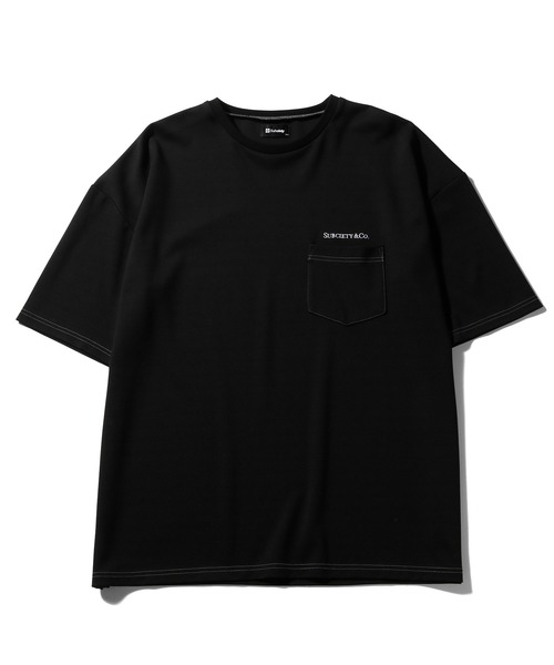Subciety（サブサエティ）の「PONTE TEE（Tシャツ/カットソー・メンズ・ブラック/ホワイト/ブルー/ピンク・MEDIUM/LARGE/X-LARGE）」の6枚目の写真