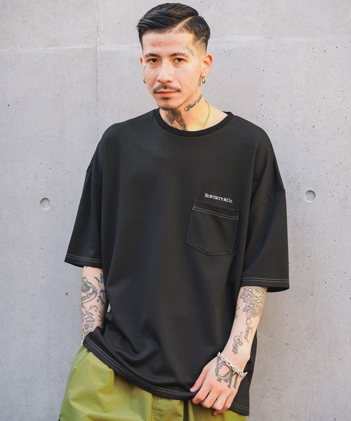 Subciety（サブサエティ）の「PONTE TEE（Tシャツ/カットソー・メンズ・ブラック/ホワイト/ブルー/ピンク・MEDIUM/LARGE/X-LARGE）」の14枚目の写真