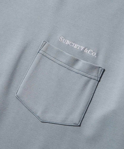 Subciety（サブサエティ）の「PONTE TEE（Tシャツ/カットソー・メンズ・ブラック/ホワイト/ブルー/ピンク・MEDIUM/LARGE/X-LARGE）」の9枚目の写真