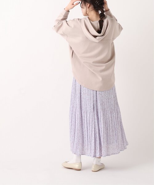 RAY CASSIN(レイカズン)の「小花柄消しプリーツスカート(スカート・レディース・ブラック/オフホワイト/ラベンダー・FREE)」の14枚目の写真