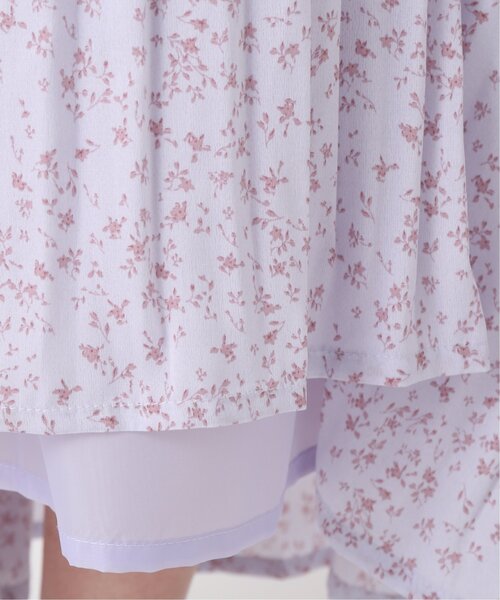 RAY CASSIN(レイカズン)の「小花柄消しプリーツスカート(スカート・レディース・ブラック/オフホワイト/ラベンダー・FREE)」の22枚目の写真