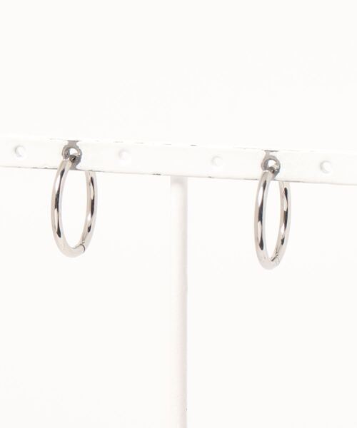 PARKS TOKYO SELECT（パークストウキョウセレクト）の「金属アレルギー対応 サージカルステンレス/316L ラウンドフープピアス（ピアス（両耳用）・レディース・シルバー/ゴールド・FREE）」の7枚目の写真