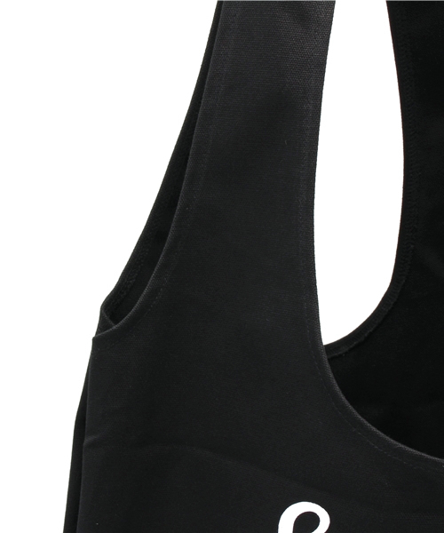 WEGO（ウィゴー）の「WEGO/ショッパー型キャンバストートバッグ（トートバッグ・レディース・ホワイト/ブラック/グレー・FREE）」の7枚目の写真