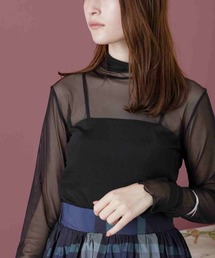 acro | カラーシアーメッシュトップス/AC1291(Tシャツ/カットソー)