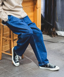 【3色展開】バルーン デニム イージー パンツ