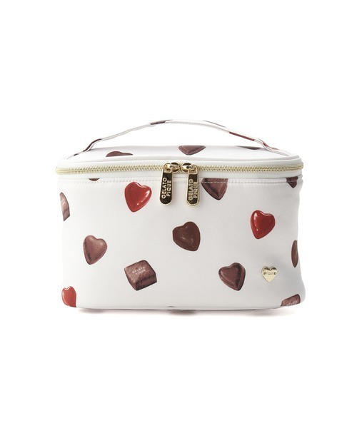 ハートチョコモチーフバニティポーチ