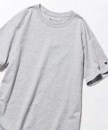 Champion | Champion/チャンピオン コットン ワッペン Tシャツ 無地T トップス メンズ 秋物 秋服 2026年秋冬(Tシャツ/カットソー)