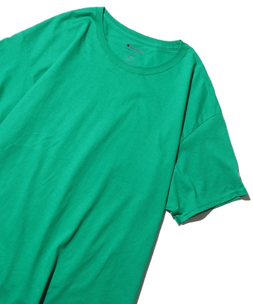 Champion(チャンピオン)の「Champion/チャンピオン コットン ワッペン Tシャツ 無地T トップス(Tシャツ/カットソー・メンズ・チャコール/ダークグリーン/パープル/グレー/アッシュ/ホワイト/ブラック/マルーン/ネイビー/レッド/ロイヤルブルー/オレンジ/サンドベージュ/ケリーグリーン/オリーブ/オートミール/ライトブルー・XL/L/S/M)」の10枚目の写真