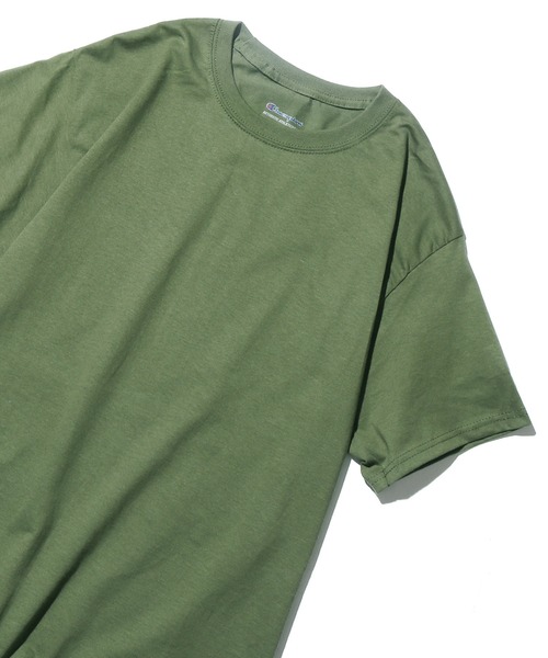 Champion(チャンピオン)の「Champion/チャンピオン コットン ワッペン Tシャツ 無地T トップス(Tシャツ/カットソー・メンズ・チャコール/ダークグリーン/パープル/グレー/アッシュ/ホワイト/ブラック/マルーン/ネイビー/レッド/ロイヤルブルー/オレンジ/サンドベージュ/ケリーグリーン/オリーブ/オートミール/ライトブルー・XL/L/S/M)」の9枚目の写真