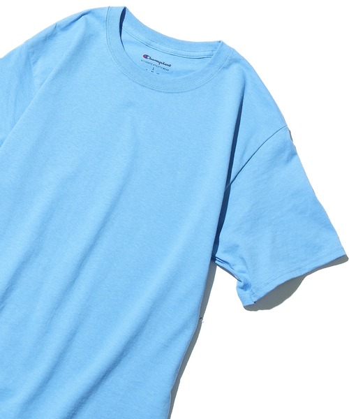 Champion(チャンピオン)の「Champion/チャンピオン コットン ワッペン Tシャツ 無地T トップス(Tシャツ/カットソー・メンズ・チャコール/ダークグリーン/パープル/グレー/アッシュ/ホワイト/ブラック/マルーン/ネイビー/レッド/ロイヤルブルー/オレンジ/サンドベージュ/ケリーグリーン/オリーブ/オートミール/ライトブルー・XL/L/S/M)」の11枚目の写真