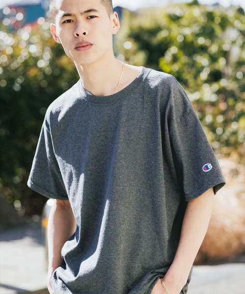 Championチャンピオン無地ベーシックメンズ半袖クルーネックTシャツ