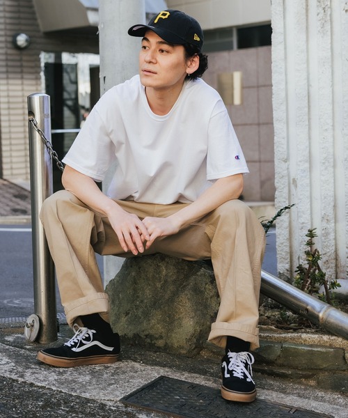 Championチャンピオン無地ベーシックメンズ半袖クルーネックTシャツ