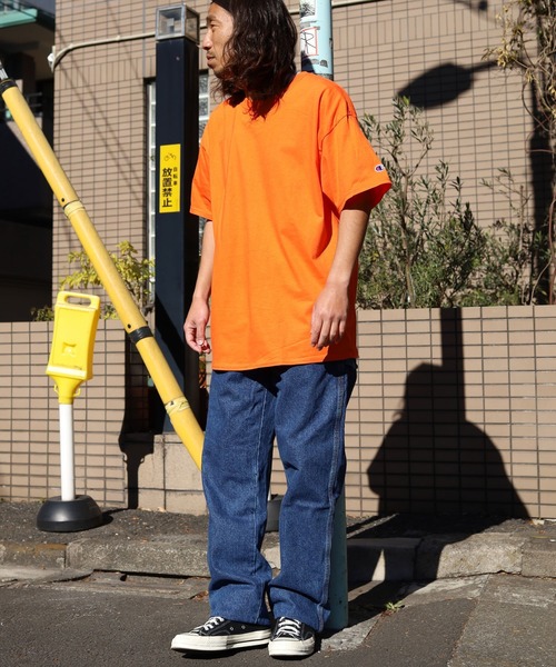 Championチャンピオン無地ベーシックメンズ半袖クルーネックTシャツ