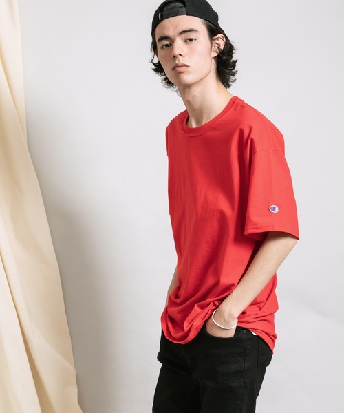 Championチャンピオン無地ベーシックメンズ半袖クルーネックTシャツ