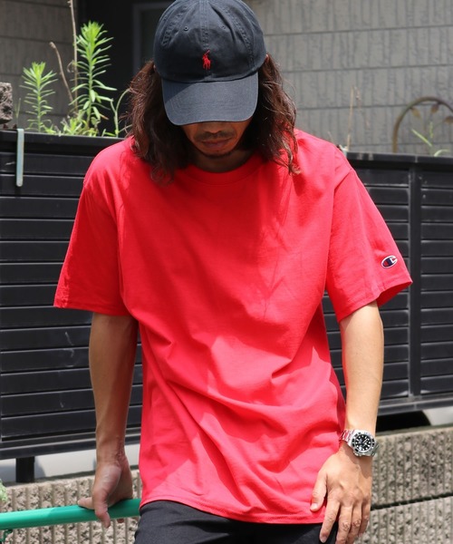 Championチャンピオン無地ベーシックメンズ半袖クルーネックTシャツ
