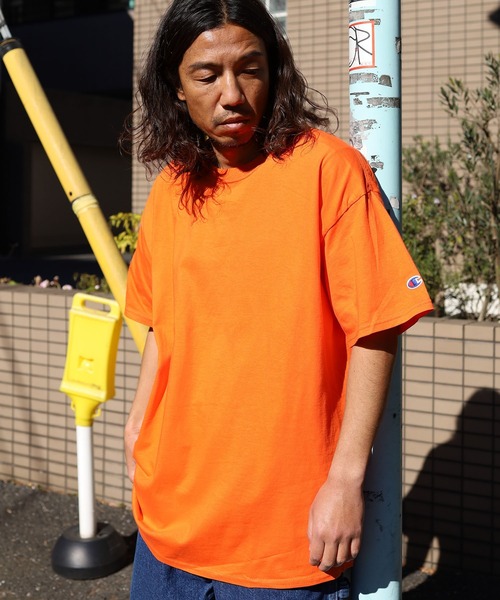 Championチャンピオン無地ベーシックメンズ半袖クルーネックTシャツ