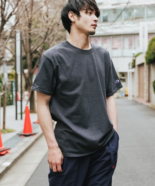 Championチャンピオン無地ベーシックメンズ半袖クルーネックTシャツ