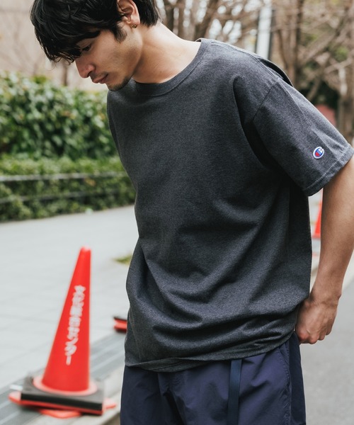 Championチャンピオン無地ベーシックメンズ半袖クルーネックTシャツ