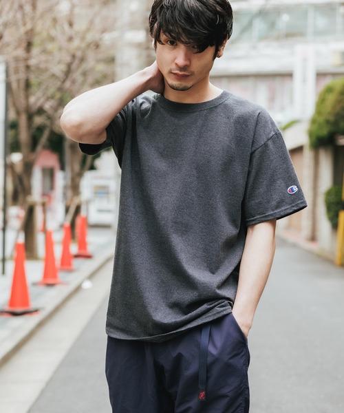 Championチャンピオン無地ベーシックメンズ半袖クルーネックTシャツ