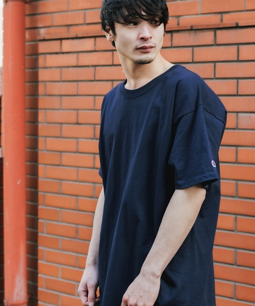 Championチャンピオン無地ベーシックメンズ半袖クルーネックTシャツ