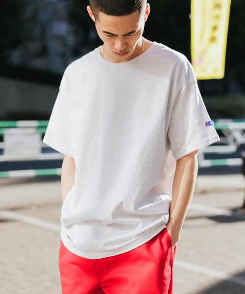 Championチャンピオン無地ベーシックメンズ半袖クルーネックTシャツ