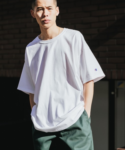 Championチャンピオン無地ベーシックメンズ半袖クルーネックTシャツ