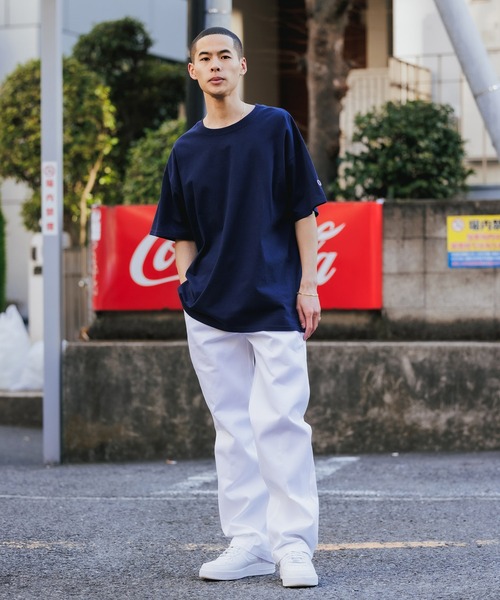 Championチャンピオン無地ベーシックメンズ半袖クルーネックTシャツ