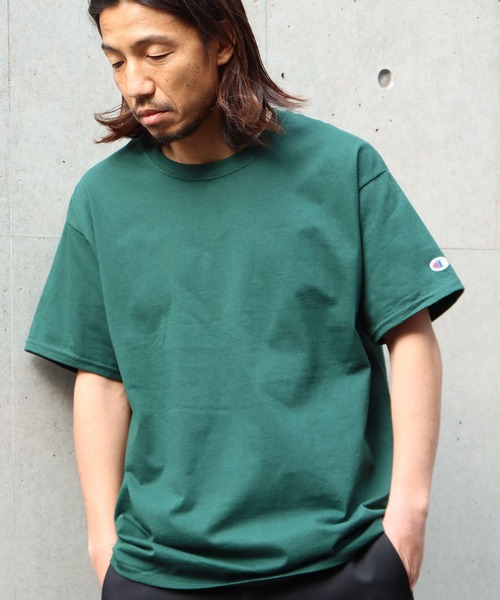 Championチャンピオン無地ベーシックメンズ半袖クルーネックTシャツ