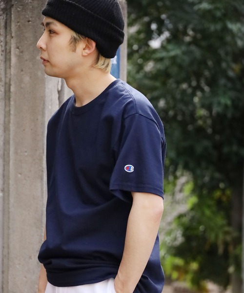 Championチャンピオン無地ベーシックメンズ半袖クルーネックTシャツ