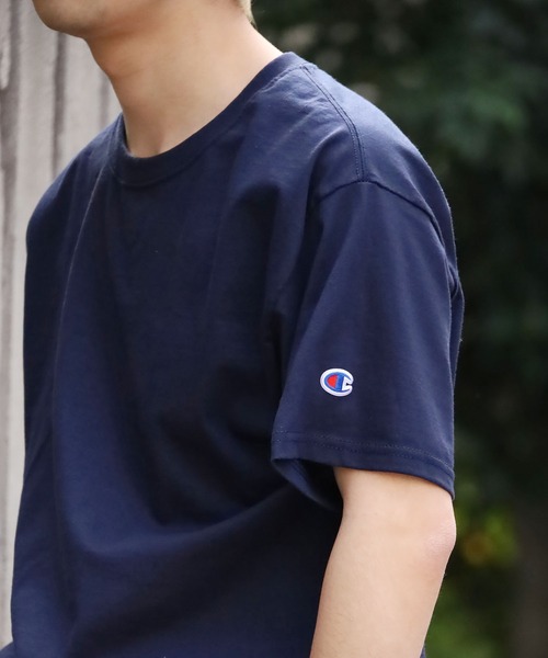 Championチャンピオン無地ベーシックメンズ半袖クルーネックTシャツ
