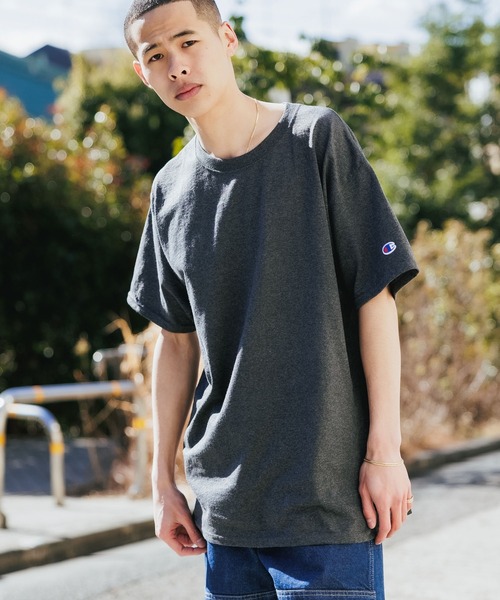 Championチャンピオン無地ベーシックメンズ半袖クルーネックTシャツ
