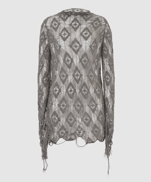 Maison Margiela(メゾンマルジェラ)の「PULLOVER(Tシャツ/カットソー・レディース・グレー/ブラック・S/M)」の2枚目の写真