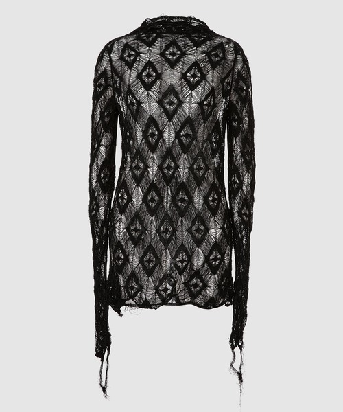 Maison Margiela(メゾンマルジェラ)の「PULLOVER(Tシャツ/カットソー・レディース・グレー/ブラック・S/M)」の1枚目の写真