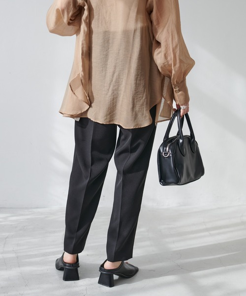 DISCOAT（ディスコート）の「スタイルアップテーパードパンツ（その他パンツ・レディース・ライトグレー/ブラック/グリーン/アイボリー/ピンク/ブルー/オレンジ・SMALL/MEDIUM/LARGE/X-SMALL）」の11枚目の写真