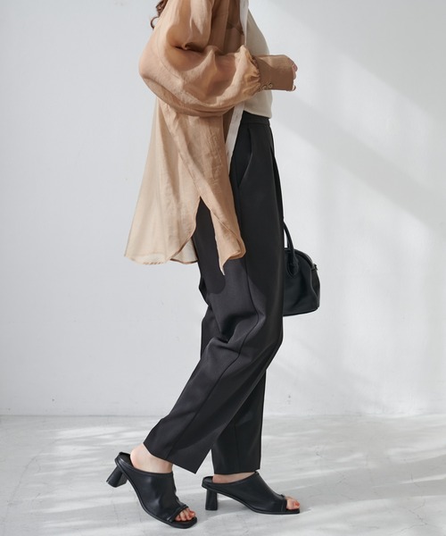 DISCOAT（ディスコート）の「スタイルアップテーパードパンツ（その他パンツ・レディース・ライトグレー/ブラック/グリーン/アイボリー/ピンク/ブルー/オレンジ・SMALL/MEDIUM/LARGE/X-SMALL）」の12枚目の写真