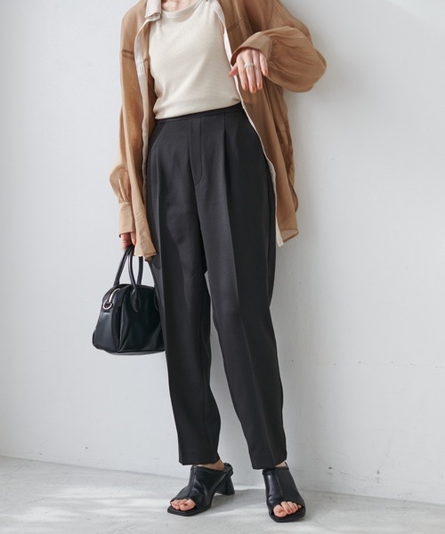 DISCOAT（ディスコート）の「スタイルアップテーパードパンツ（その他パンツ・レディース・ライトグレー/ブラック/グリーン/アイボリー/ピンク/ブルー/オレンジ・SMALL/MEDIUM/LARGE/X-SMALL）」の10枚目の写真