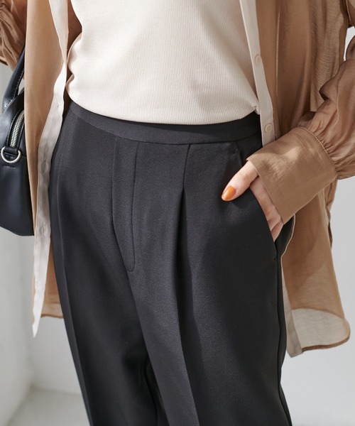 DISCOAT（ディスコート）の「スタイルアップテーパードパンツ（その他パンツ・レディース・ライトグレー/ブラック/グリーン/アイボリー/ピンク/ブルー/オレンジ・SMALL/MEDIUM/LARGE/X-SMALL）」の13枚目の写真