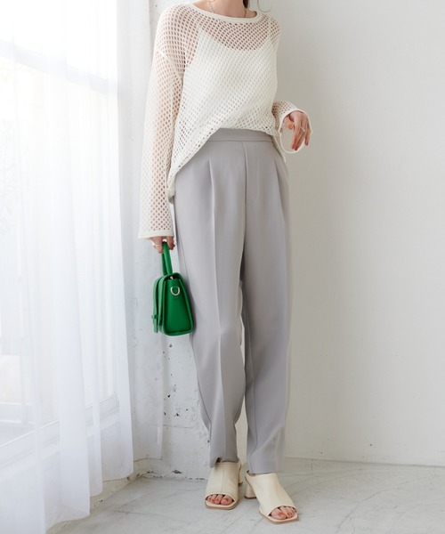 DISCOAT（ディスコート）の「スタイルアップテーパードパンツ（その他パンツ・レディース・ライトグレー/ブラック/グリーン/アイボリー/ピンク/ブルー/オレンジ・SMALL/MEDIUM/LARGE/X-SMALL）」の20枚目の写真