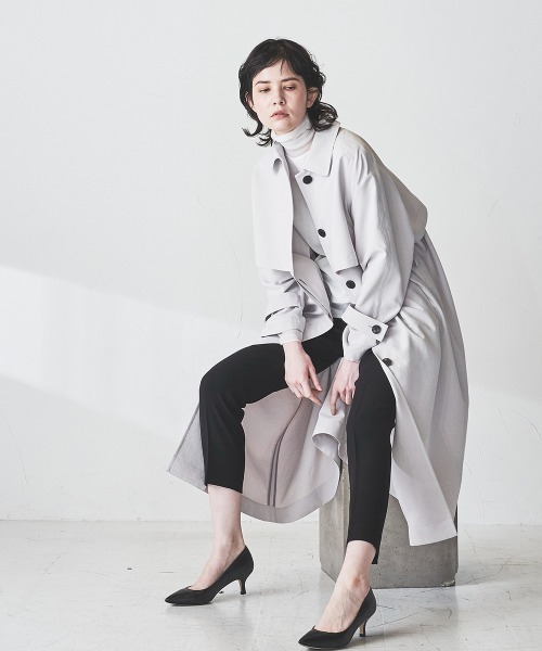 la.f…（ラエフ）の「【WEB別注カラーあり】ダブルクロステーパードパンツ《セットアップ対応/洗濯機で洗える》（その他パンツ・レディース・ブラック/ネイビー/グレー/カーキ/キャメル・11号/9号/7号）」の20枚目の写真