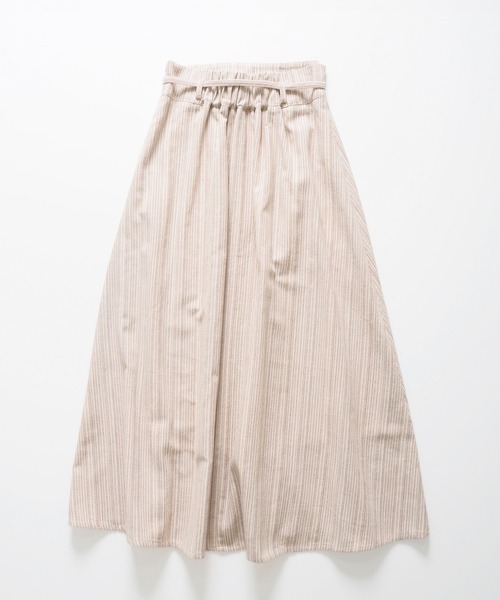 Crisp（クリスプ）の「ストライプフレアスカート（スカート・レディース・ブラック/ブラウン・FREE）」の21枚目の写真