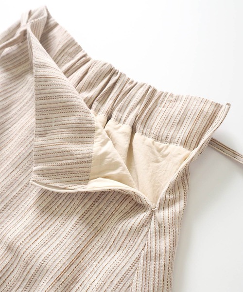 Crisp（クリスプ）の「ストライプフレアスカート（スカート・レディース・ブラック/ブラウン・FREE）」の22枚目の写真