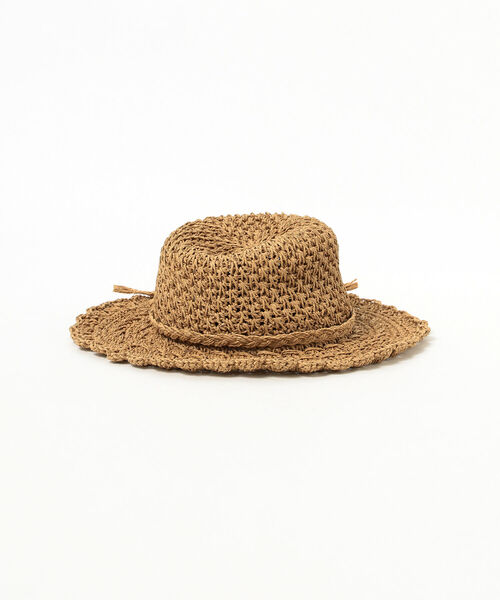 Ray BEAMS(レイビームス)の「Ray BEAMS / ペーパー ワイド ブリム ハット(ハット・レディース・ブラック/ナチュラル・ONE SIZE)」の5枚目の写真