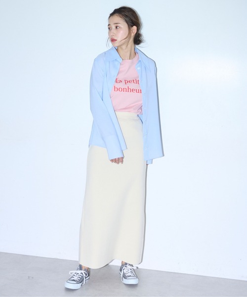 FREE'S MART（フリーズマート）の「◆前後2Way12G総針ニットタイトスカート（スカート・レディース・グリーン/オレンジ/ホワイト・FREE）」の11枚目の写真