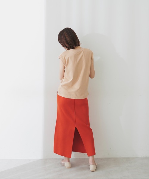 FREE'S MART（フリーズマート）の「◆前後2Way12G総針ニットタイトスカート（スカート・レディース・グリーン/オレンジ/ホワイト・FREE）」の15枚目の写真