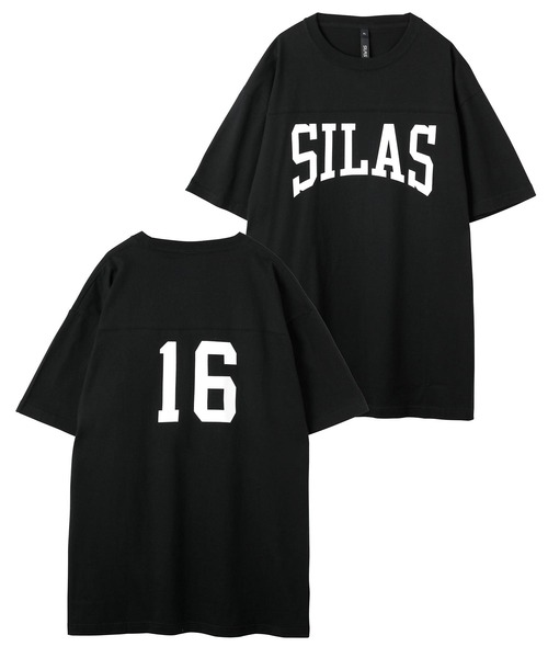 SILAS（サイラス）の「S/S FOOTBALL TEE　サイラスフットボール半袖Tシャツ（Tシャツ/カットソー・メンズ・オフホワイト/ブラック/ホワイト/オリーブ・L/M/XL）」の3枚目の写真