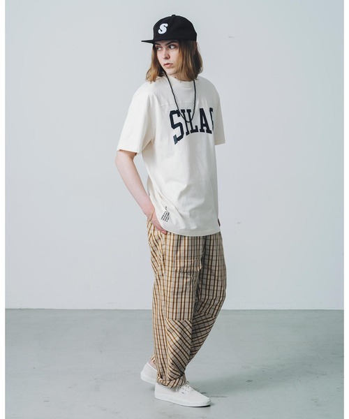 SILAS（サイラス）の「S/S FOOTBALL TEE　サイラスフットボール半袖Tシャツ（Tシャツ/カットソー・メンズ・オフホワイト/ブラック/ホワイト/オリーブ・L/M/XL）」の6枚目の写真