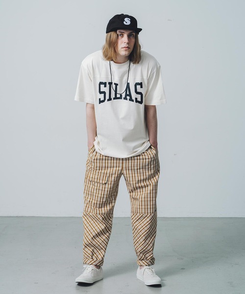 SILAS（サイラス）の「S/S FOOTBALL TEE　サイラスフットボール半袖Tシャツ（Tシャツ/カットソー・メンズ・オフホワイト/ブラック/ホワイト/オリーブ・L/M/XL）」の16枚目の写真