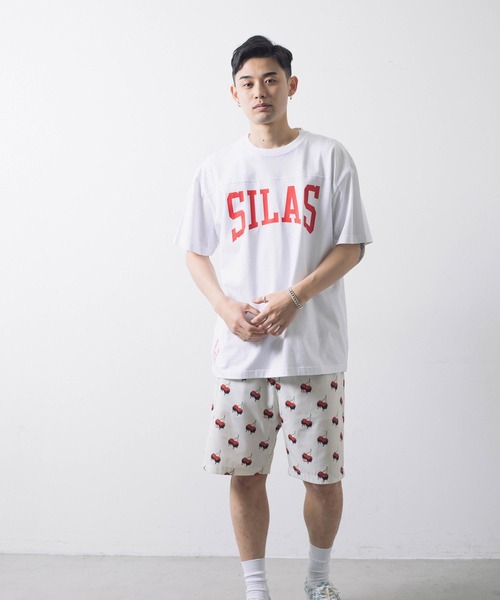 SILAS（サイラス）の「S/S FOOTBALL TEE　サイラスフットボール半袖Tシャツ（Tシャツ/カットソー・メンズ・オフホワイト/ブラック/ホワイト/オリーブ・L/M/XL）」の22枚目の写真