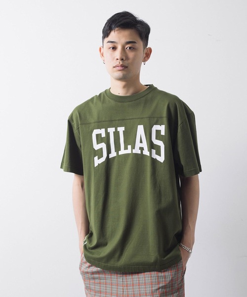 SILAS（サイラス）の「S/S FOOTBALL TEE　サイラスフットボール半袖Tシャツ（Tシャツ/カットソー・メンズ・オフホワイト/ブラック/ホワイト/オリーブ・L/M/XL）」の21枚目の写真